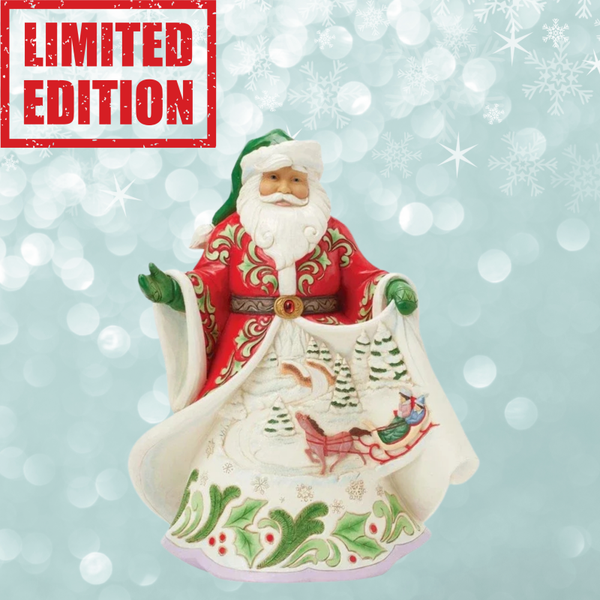Babbo Natale musicale con scena invernale 26 cm Jim Shore 6017001FE