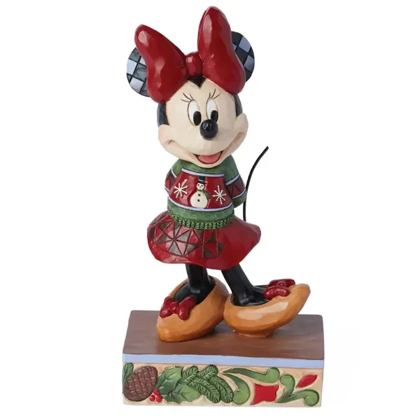 Minnie con maglione 14 cm Disney Traditions 6015003