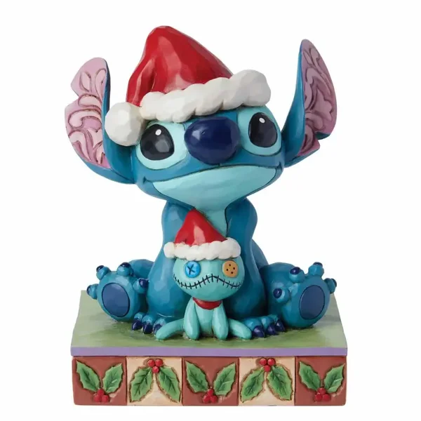 Stitch e Scrump Natalizio 14 cm Disney Traditions 6015007