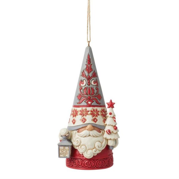 Gnomo natalizio con albero 11,5 cm Jim Shore 6012894