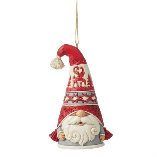 Gnomo natalizio con cappello 11 cm Jim Shore 6012895