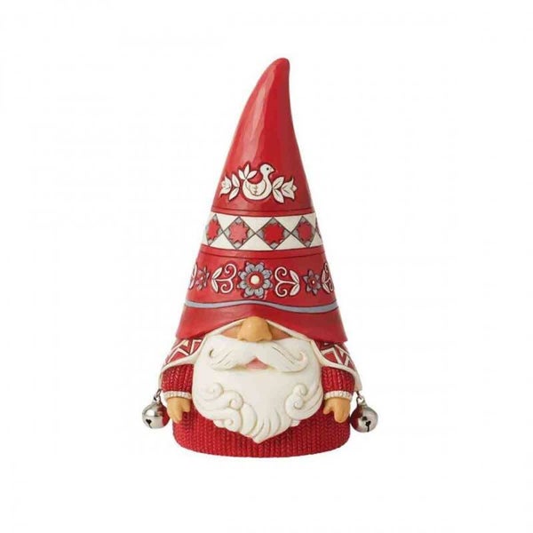 Gnomo natalizio con cappello rosso 18 cm Jim Shore 6012892