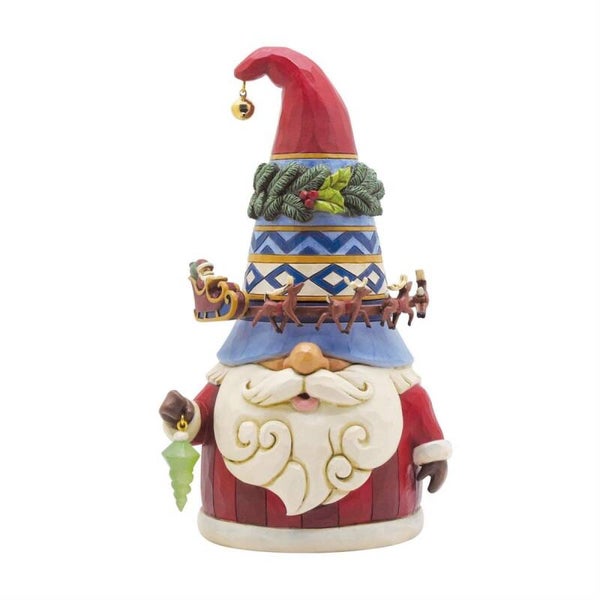 Gnomo natalizio con slitta 23 cm Jim Shore 6012955