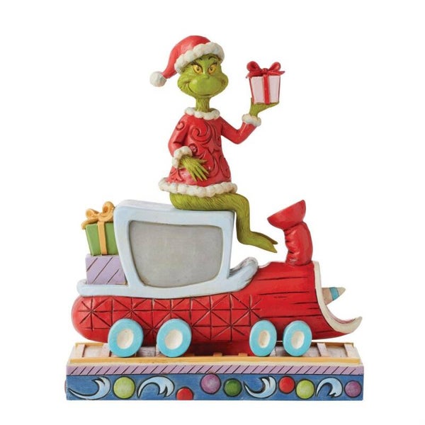 Grinch sul treno 20,5 cm The Grinch by Jim Shore 6010776