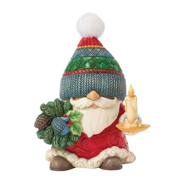 Statuetta Gnomi Candela Delle Feste - Heartwood Creek 6017286