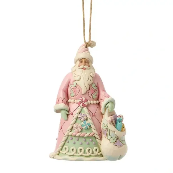 Babbo Natale da appendere con sacco dolciumi 11,5 cm Jim Shore 6018896