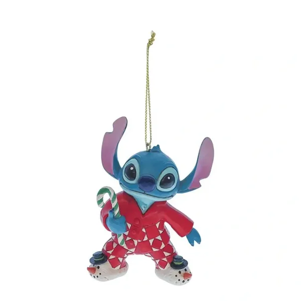 Stitch Natalizio in pigiama 9 cm (Decoro Albero) Disney Traditions 6017543