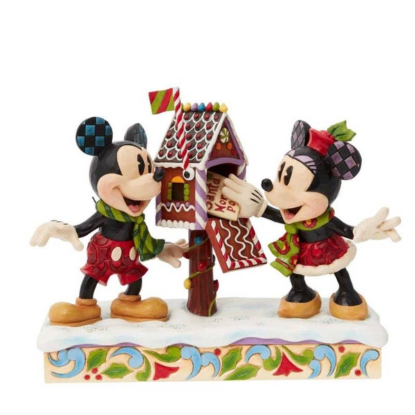 Topolino e Minnie con lettera 18 cm Disney Traditions 6015001