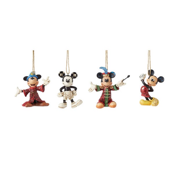 Topolino set 4 statuine 9 cm (Decoro Albero) Disney Traditions 6013565