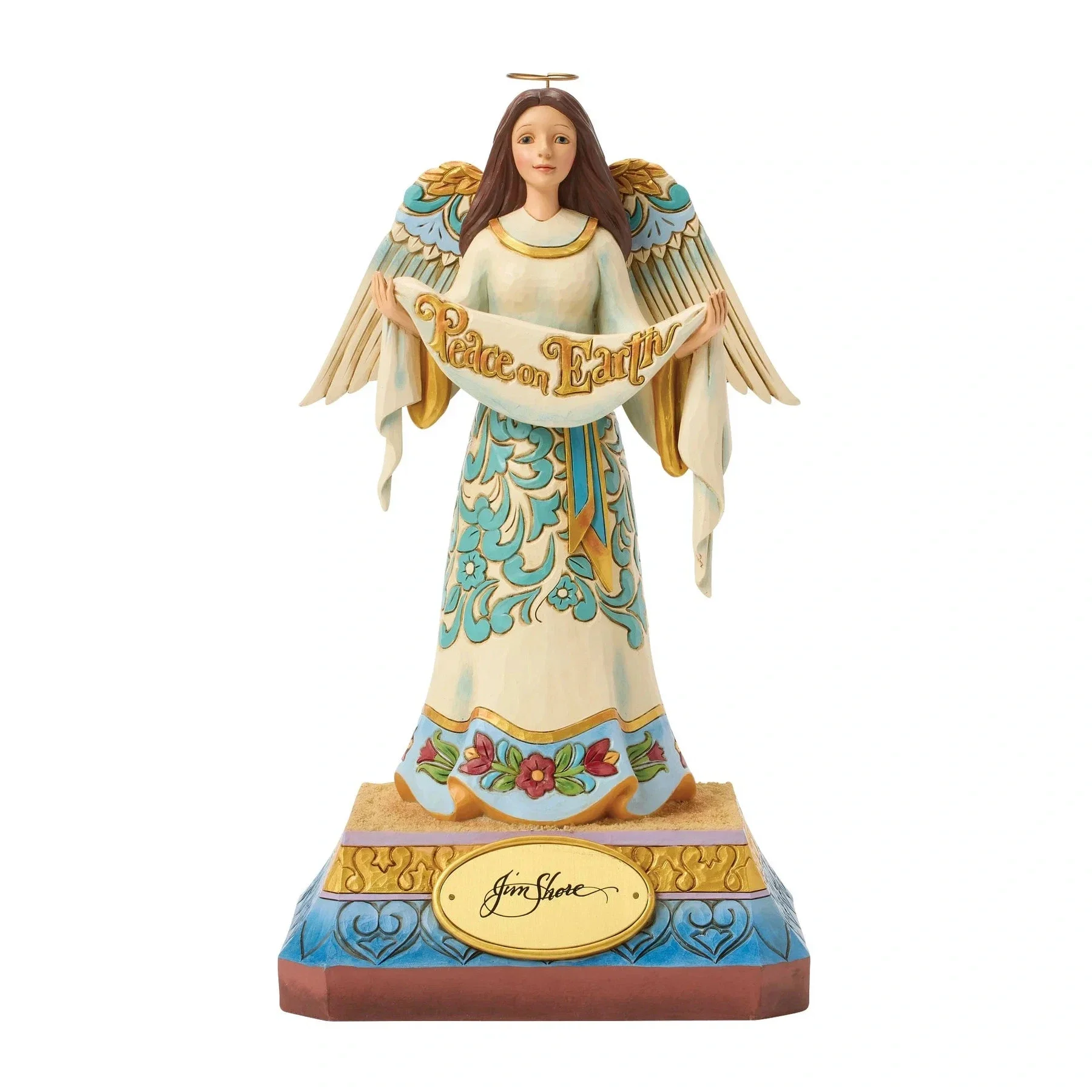 Statuetta Angelo Pace sulla Terra 31 cm Jim Shore 6017281