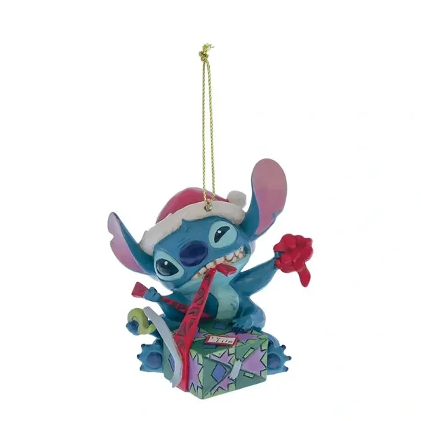 Stitch scarta il regalo 7,5 cm (Decoro Albero) Disney Traditions 6017545