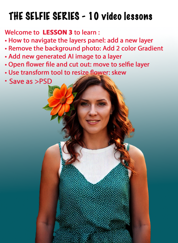 SELFIE Lesson 3  Photoshop video