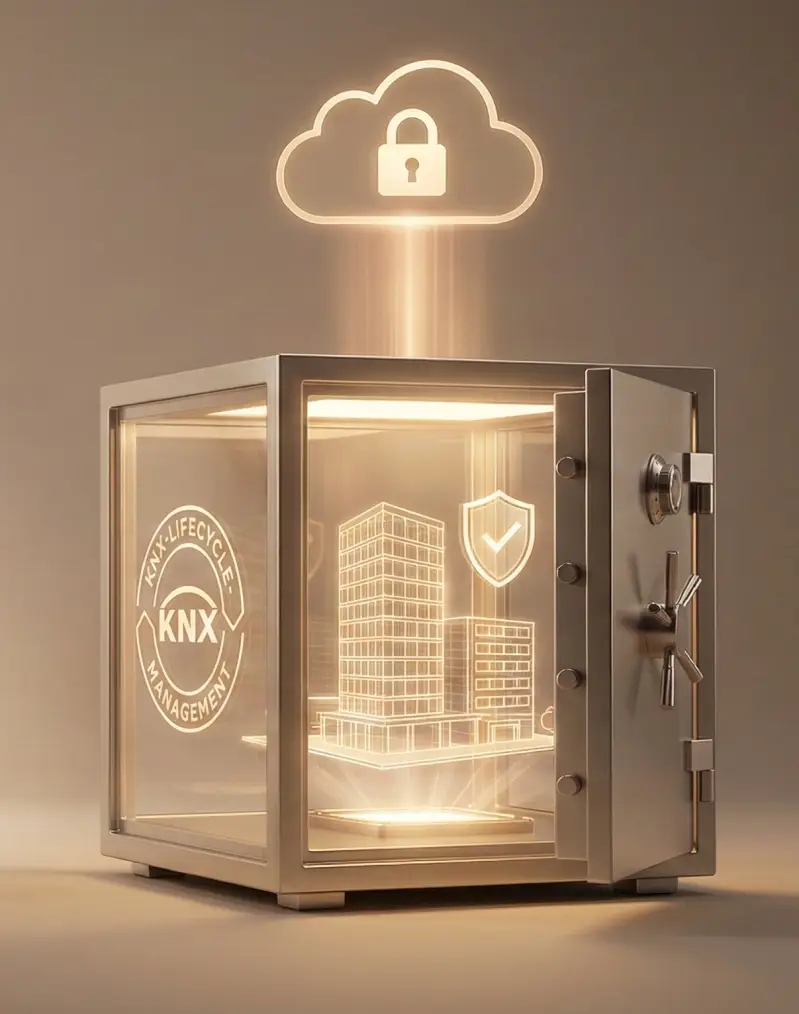 KNX-Lebenszyklus-Management und professionelle Revisionsverwaltung zur langfristigen Sicherung der Gebäudeautomation und Smart-Building-Daten.