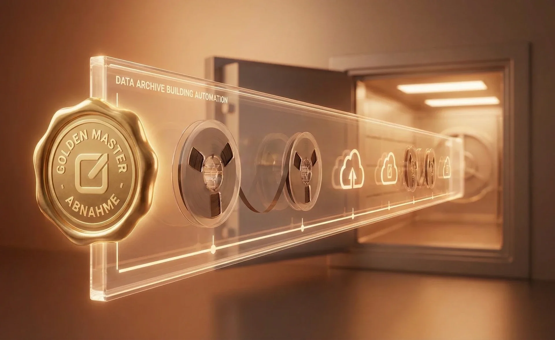 Digitale Langzeit-Archivierung von KNX-Projektdaten in einem sicheren Tresor mit Golden-Master-Siegel für ETS-Projektdateien