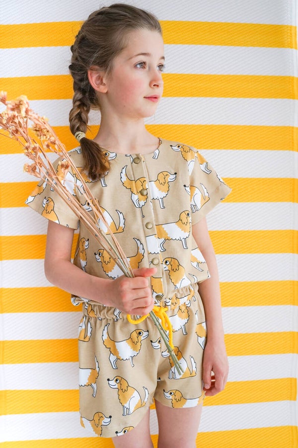 Eva Mouton Doggy Beige Cotton Jersey