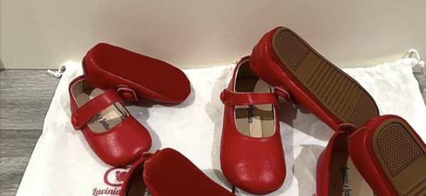 Red girls slippers