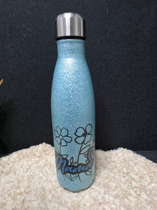 Thermo glitter fles