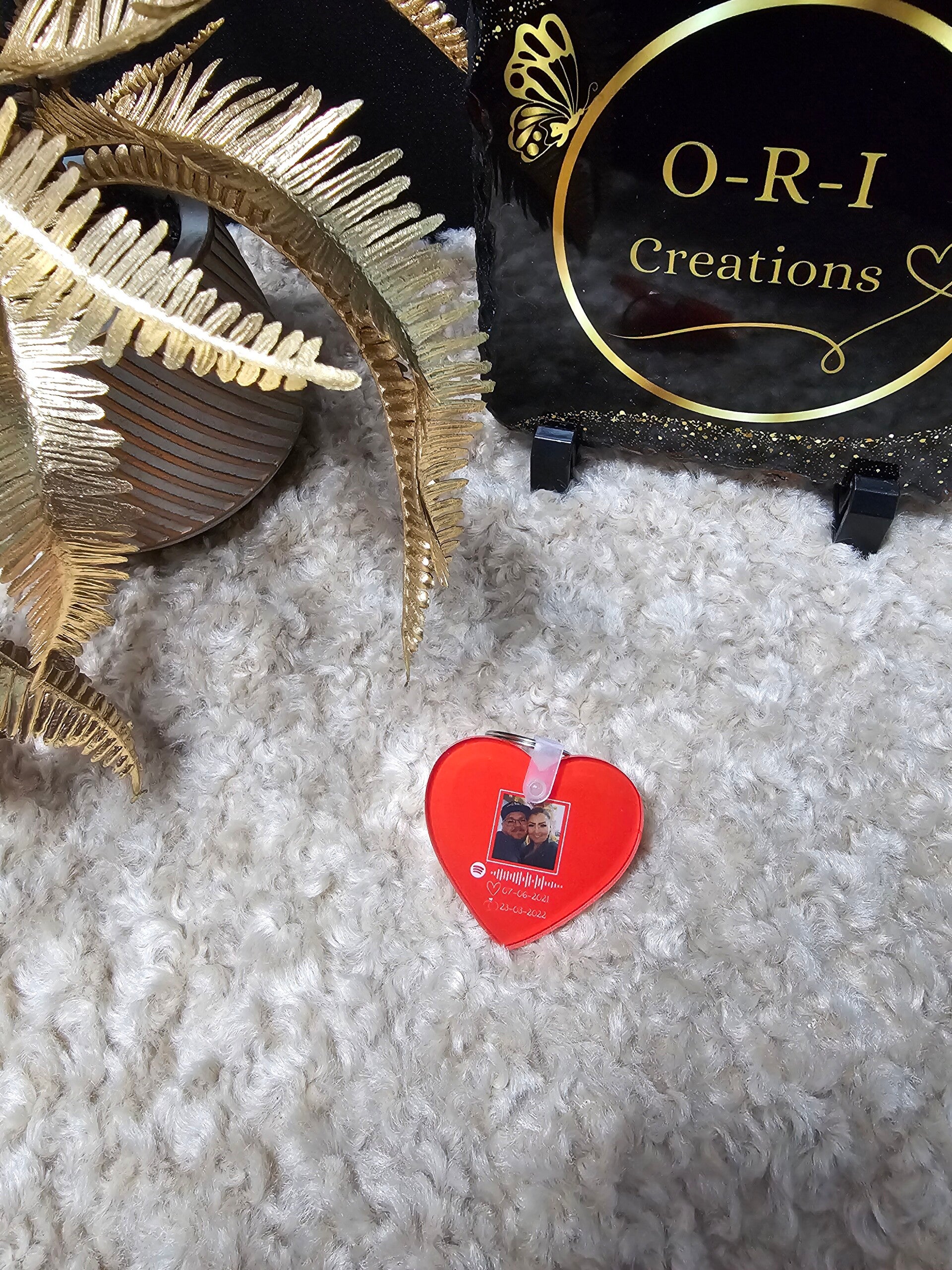 Sublimatie sleutelhanger hart