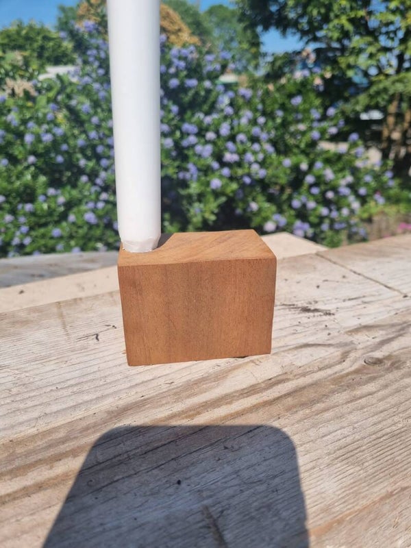 Candle Holder, Jungle wood