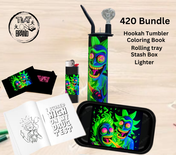 420 Rick & Morty Hookah Tumbler Bundle