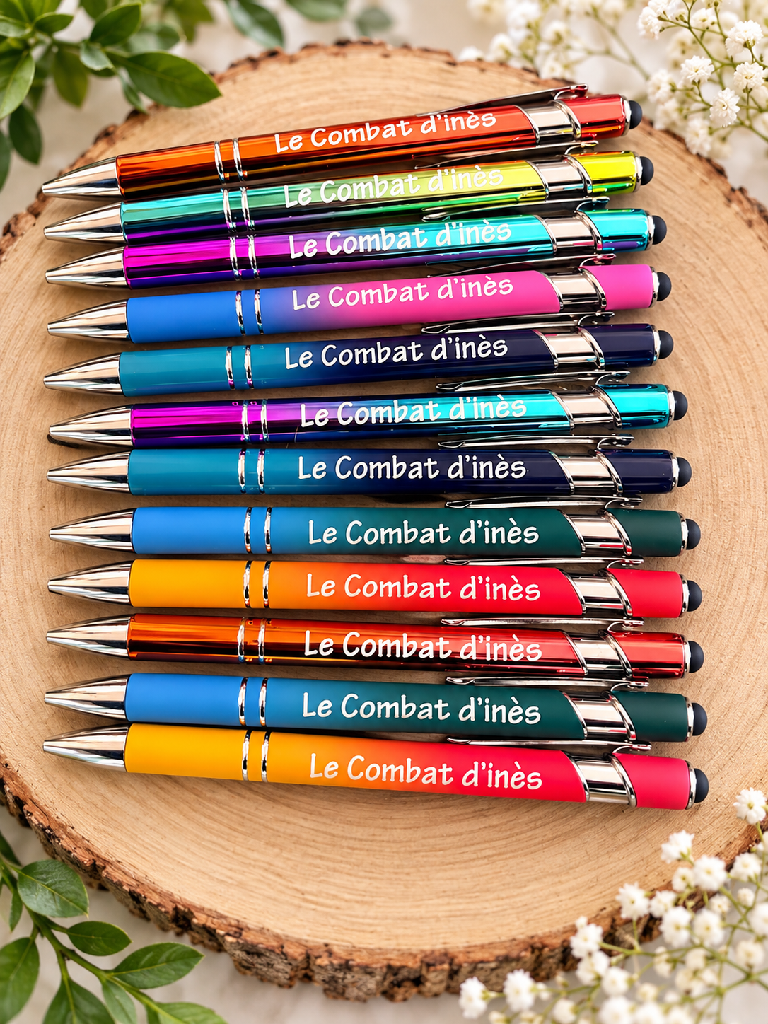 Stylo encre noire Le Combat d'Inès