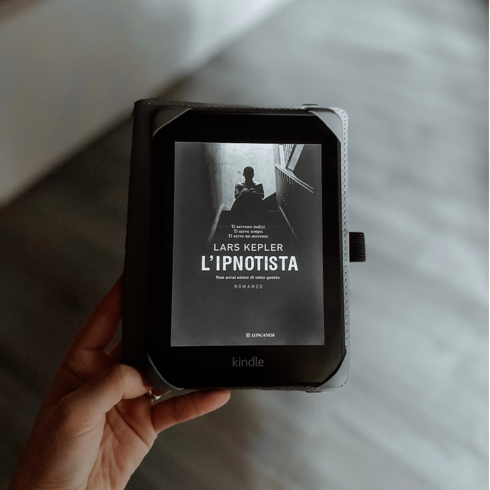 Copertina del libro "l'ipnotista" di Lars Kepler su Kindle