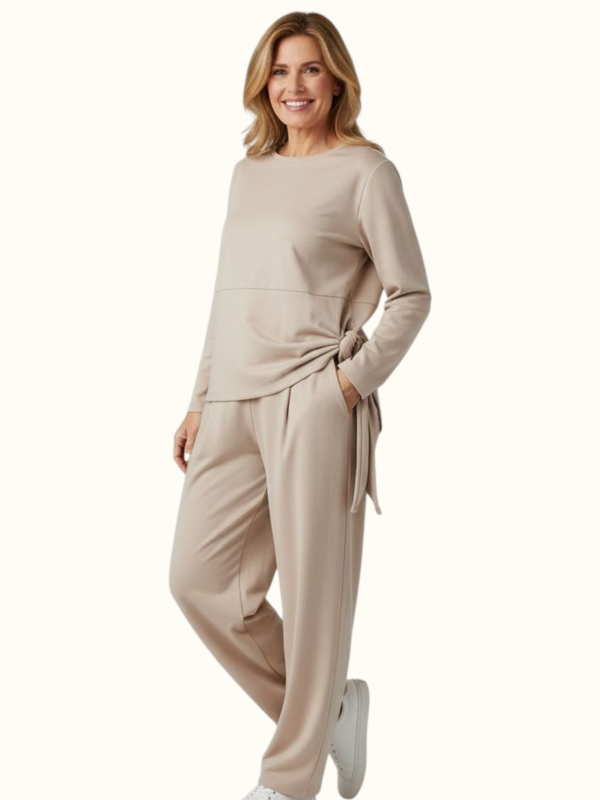 Tweedelig pak Louise Beige