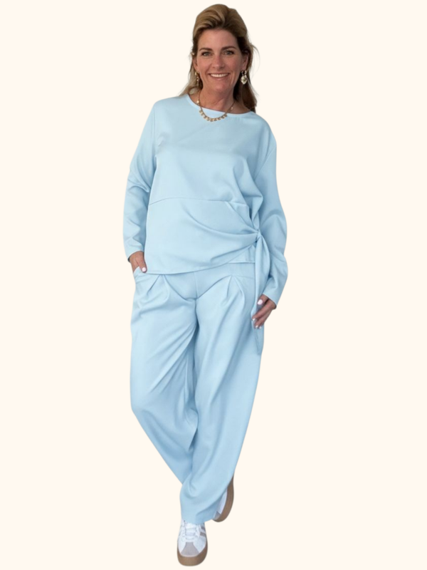 Tweedelig pak Louise Zacht Blauw