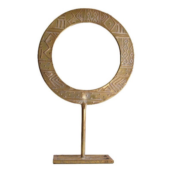 Ornament Statue metal 23.5x8.2x38cm Gold