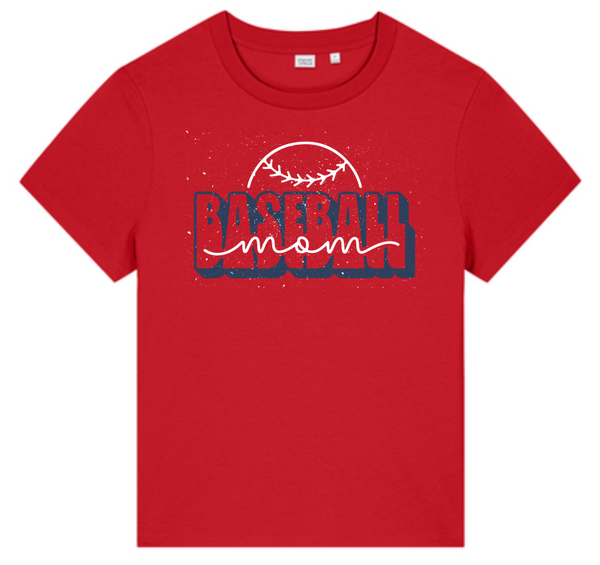 Ladies Muser Mom Tee Red