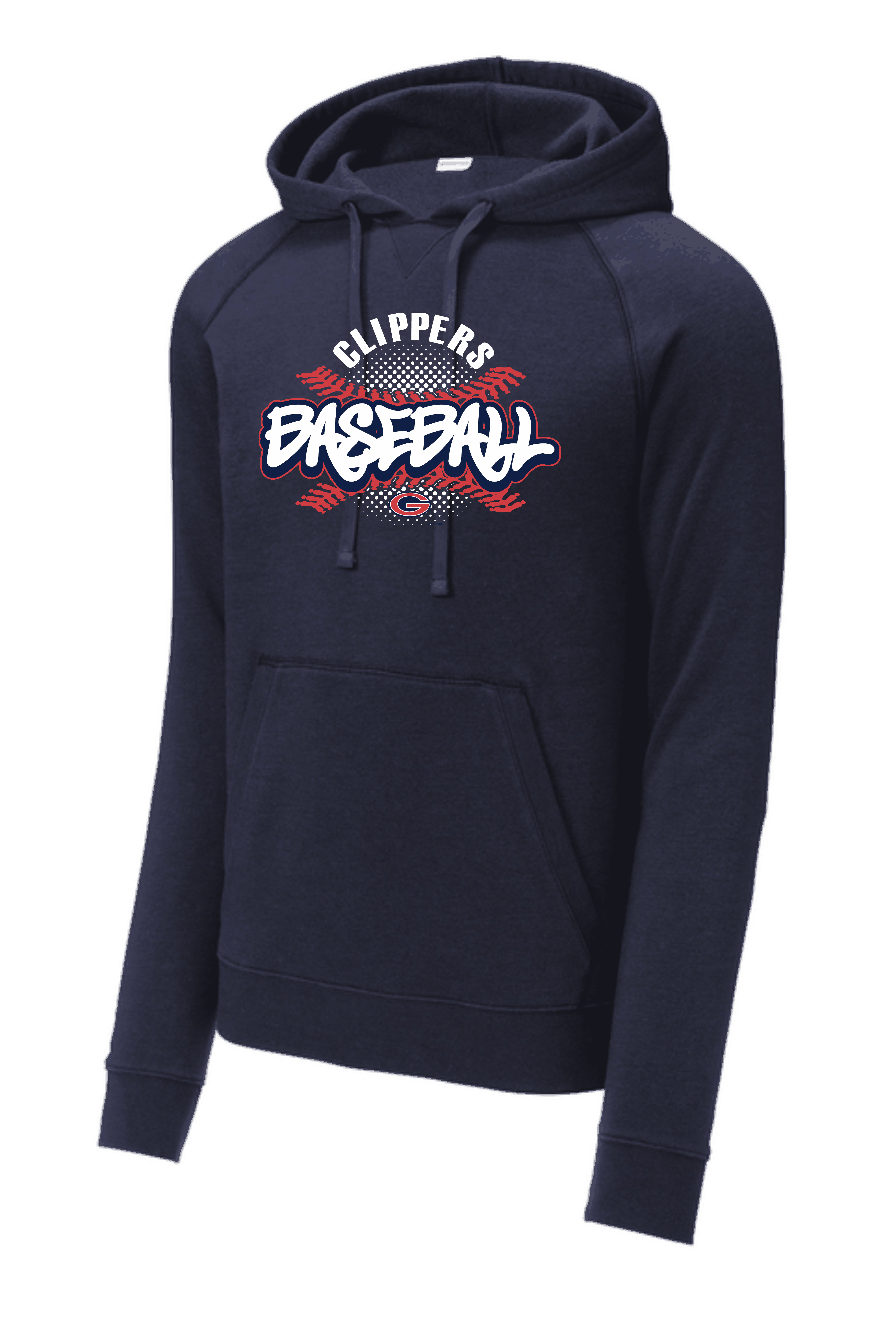 Graffiti Sport-Tek Clippers Hoodie in Navy