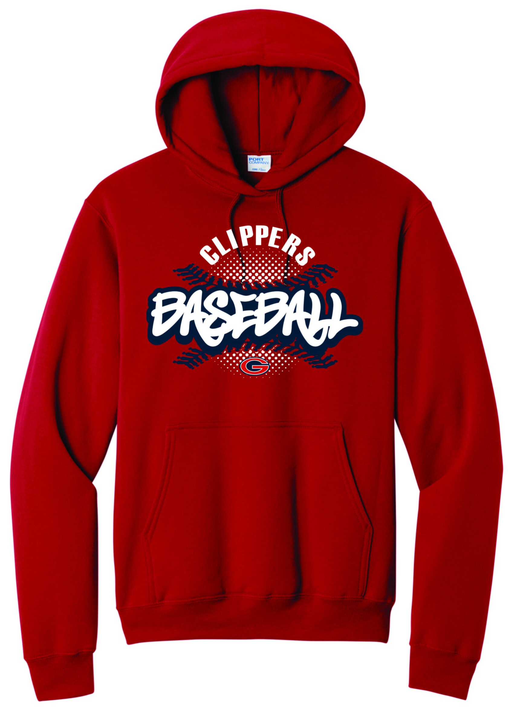 Red Hoodie - Clippers Graffiti