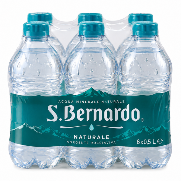 S.Bernardo l.0,5 naturale in confezione da 6 bottiglie