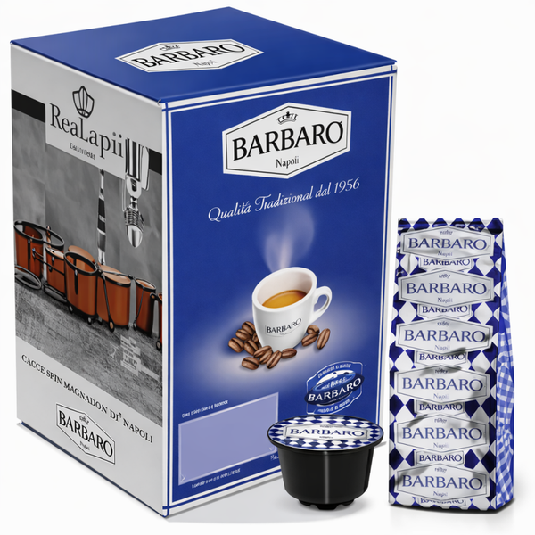 50 capsule Barbaro miscela blu compatibili Dolce gusto