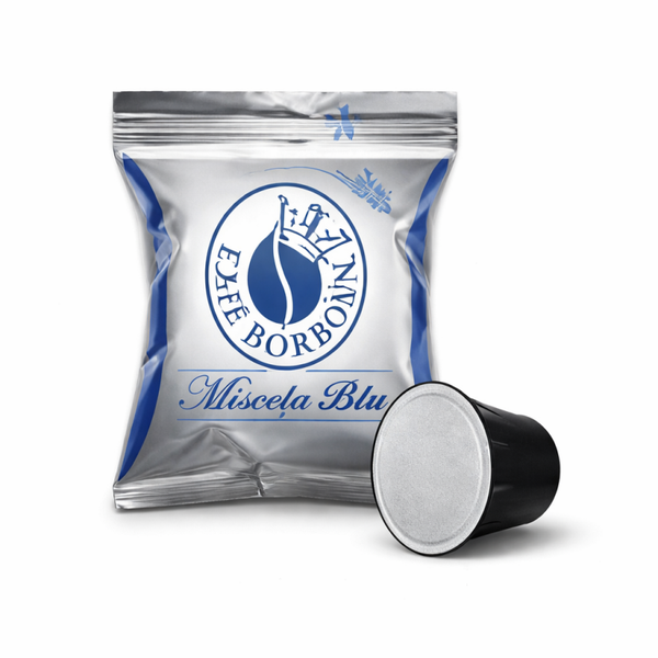 50 capsule Borbone miscela blu compatibili Nespresso