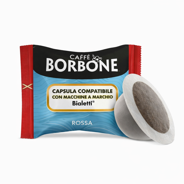 50 capsule Borbone miscela rossa compatibili Bialetti
