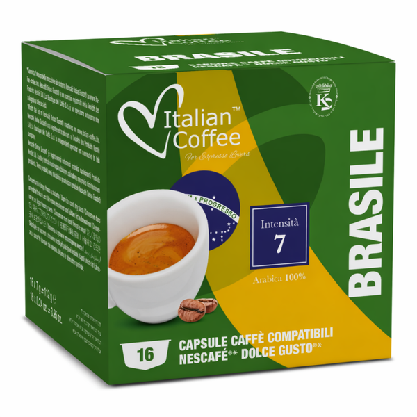 16 capsule Italiancoffee miscela Brasile compatibili Dolce gusto
