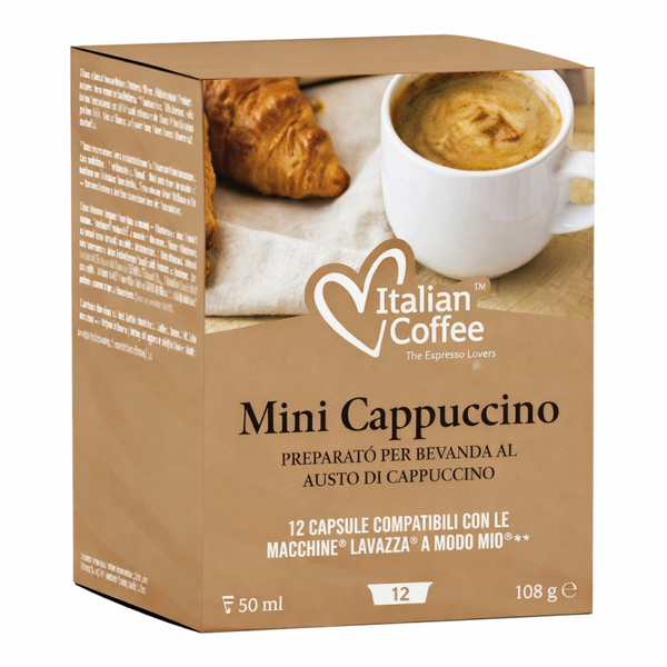 12 capsule cappuccino Italian coffee compatibili Lavazza a modo mio