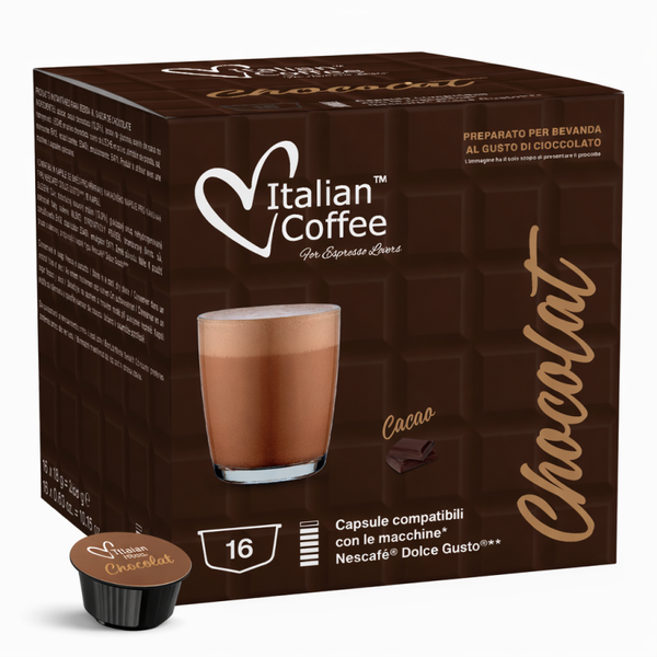 16 capsule Italian coffee cioccolato compatibile Dolce gusto