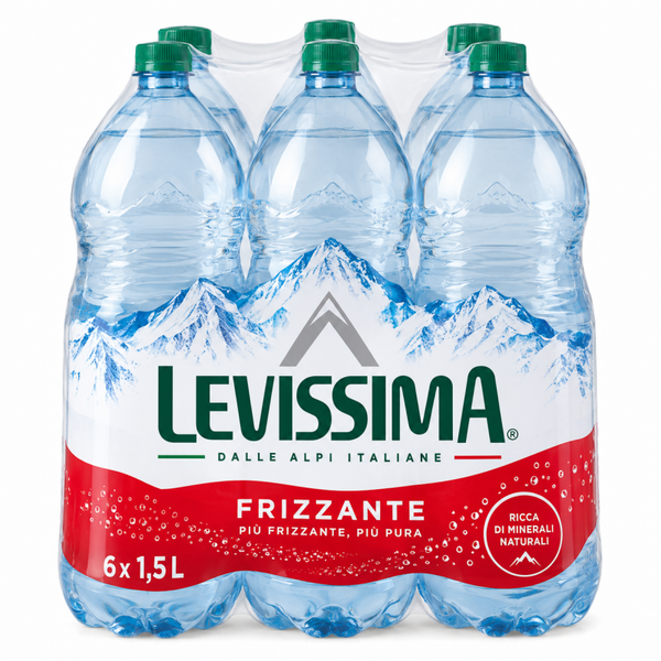 Levissima frizzante l.1,5 x 6 bottiglie