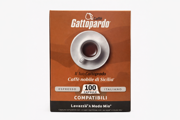 100 capsule Gattopardo miscela Dakar compatibili Lavazza a modo mio