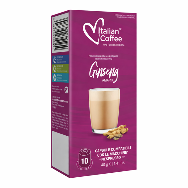 10 capsule Italiancoffee ginseng compatibili Nespresso