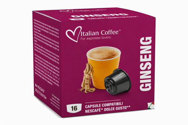 16 capsule Italian coffee ginseng compatibili Dolce gusto