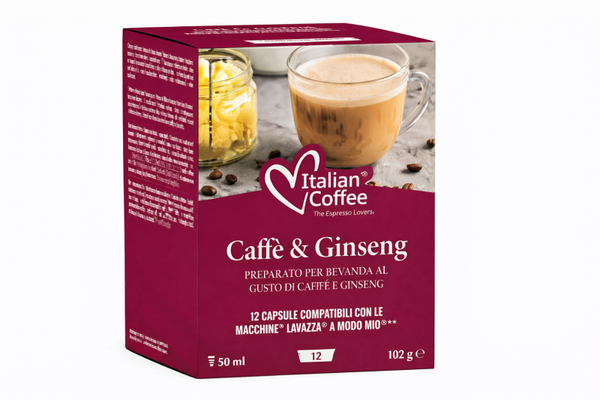 12 capsule ginseng Italian coffee compatibili Lavazza a modo mio