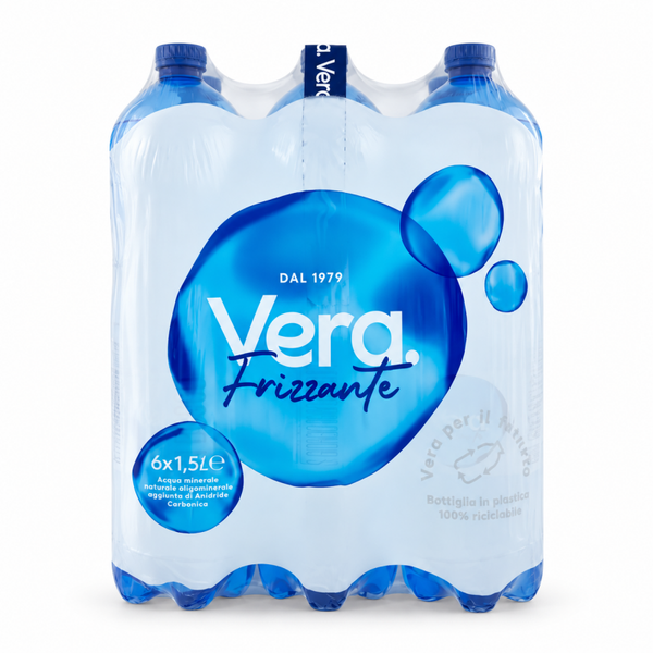 vera l.1,5 frizzante in confezione da 6 bottiglie