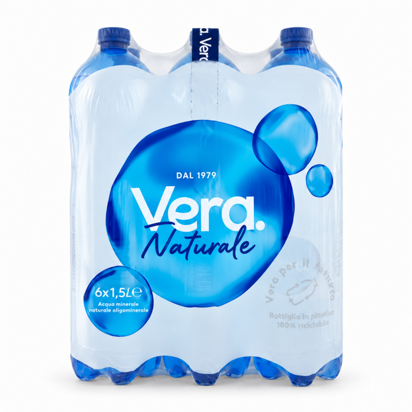Vera l.1,5 naturale in confezione da 6 bottiglie