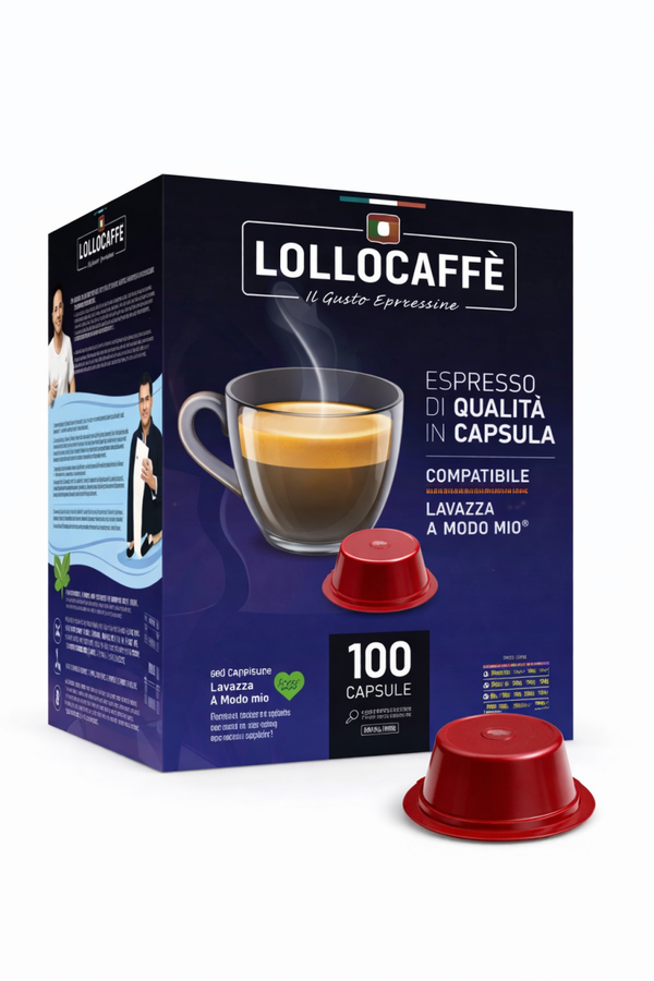 100 capsule Lollo miscela classica compatibili Lavazza a modo mio