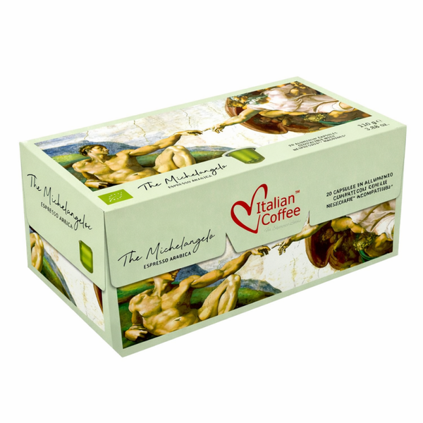 20 capsule Italian coffee miscela Michelangelo compatibili nespresso