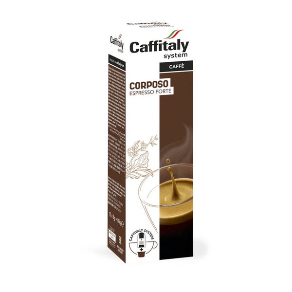 10 capsule Caffitaly caffe' corposo, espresso forte
