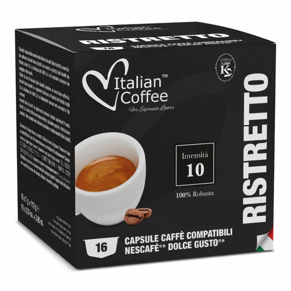 16 capsule Italian coffee gusto ristretto compatibili Dolce gusto